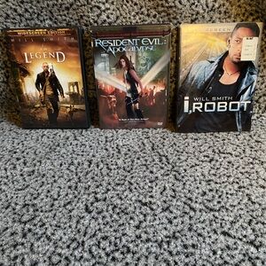 Will Smith DVD Bundle — I Am Legend, I, Robot + Resident Evil: Apocalypse